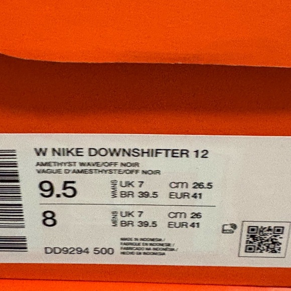 Nike Downshifter 12 Purple Black Womens New Sneakers NIB Running Shoes - Picture 14 of 15